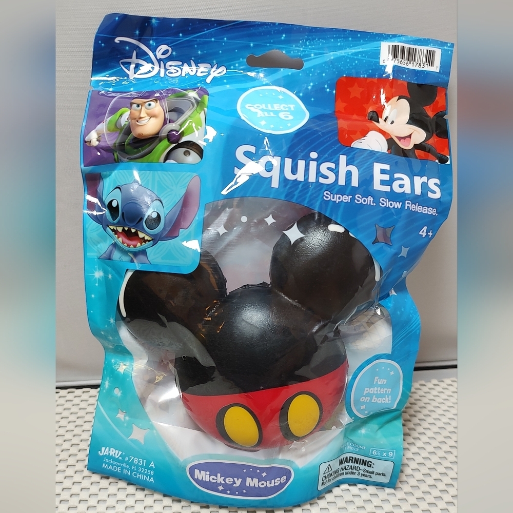 Disney Squish Ears Toy Mickey Mouse NWT